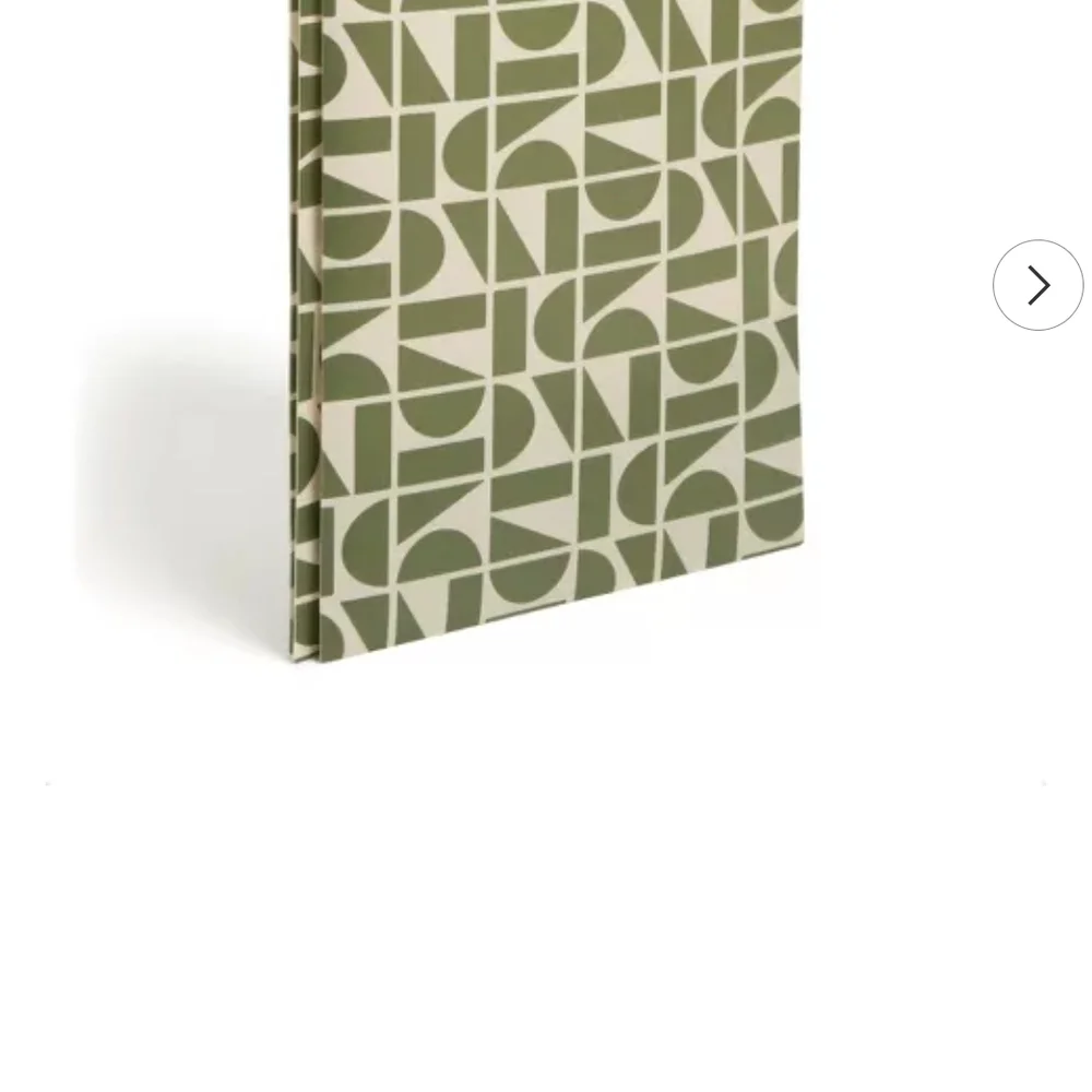 Green Geometric Pattern Folder